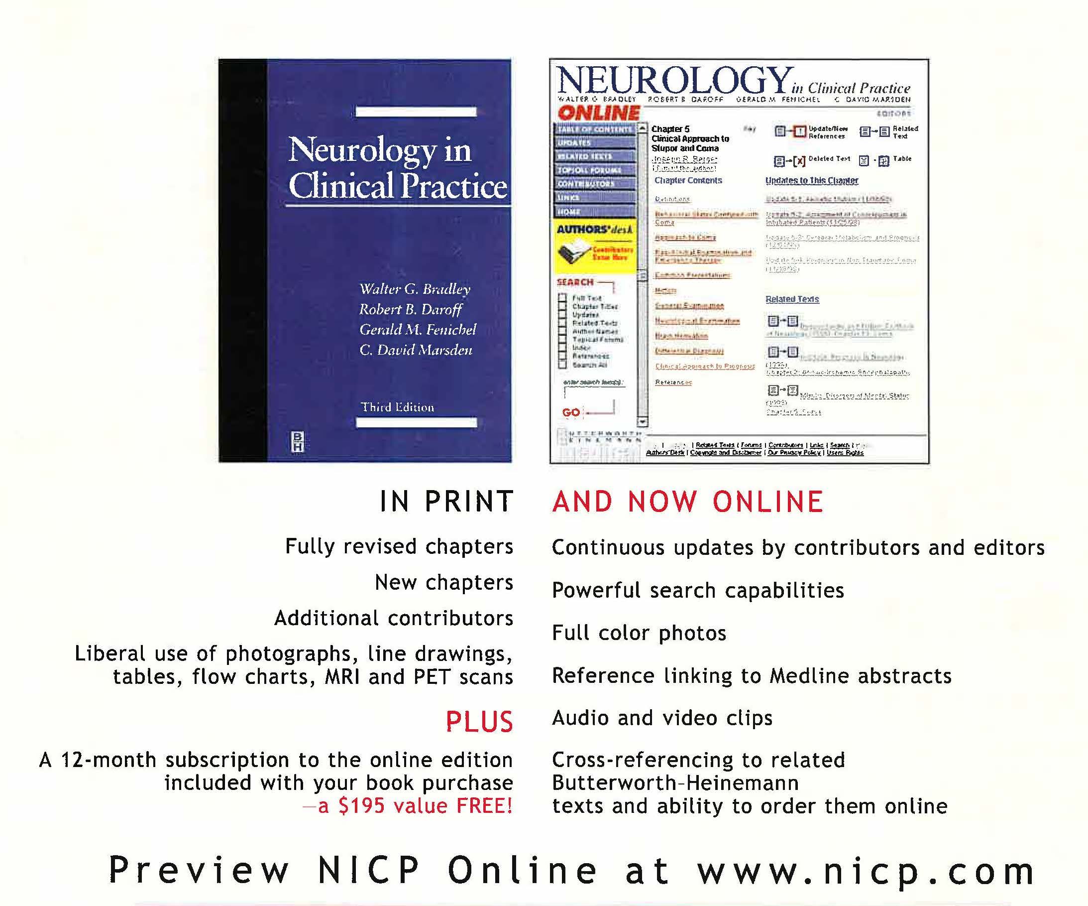 Neurology in Clinical Practice print and online editions ad