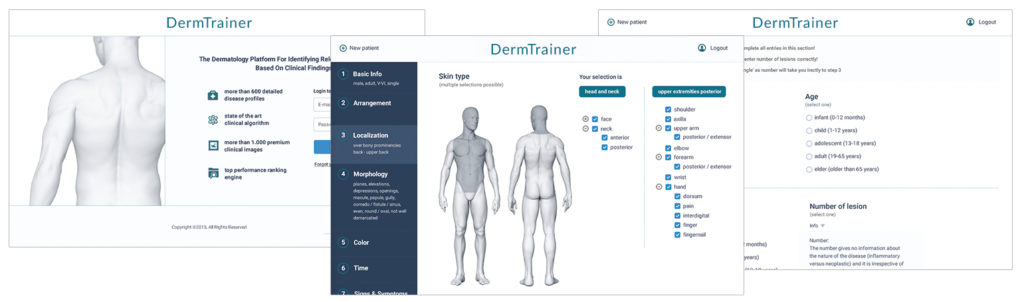 Dermtrainer screenshots