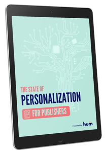 Hum Personalization report on tablet