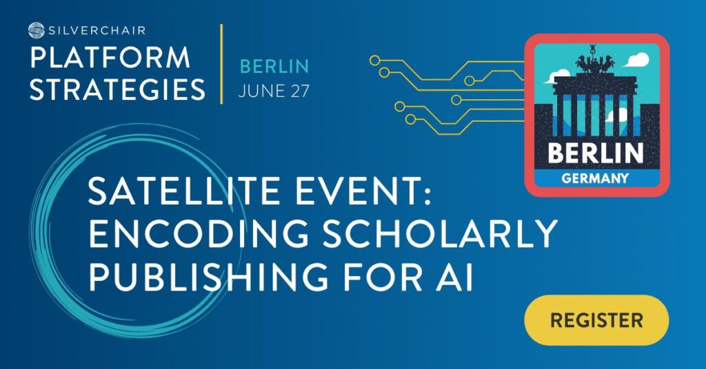 Satellite event: encoding scholarly publishing for AI