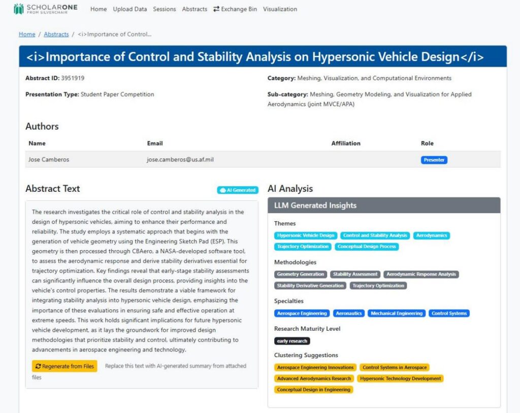 program builder screenshot: individual abstract