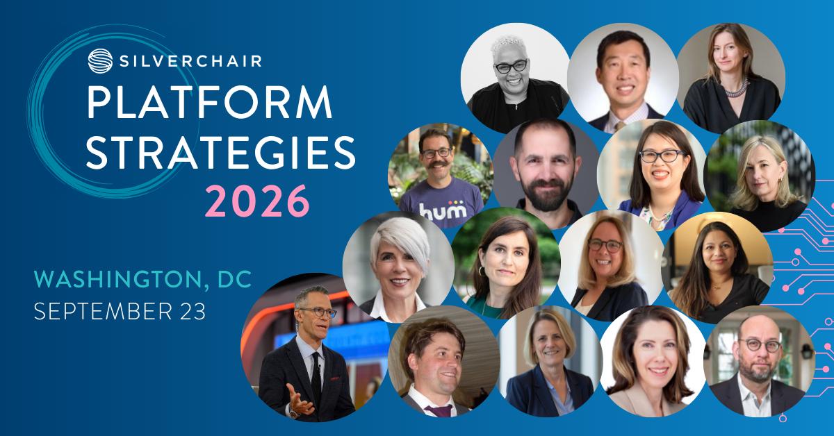 Platform Strategies 2026 banner with photos of each speaker